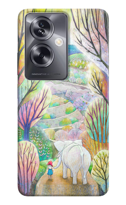 Nature Painting Oppo A79 5G Hard Case Back Cover by Casekaro