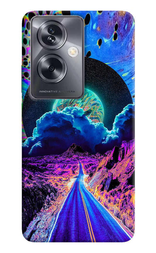 Psychedelic Painting Oppo A79 5G Hard Case Back Cover by Casekaro