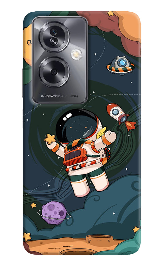 Cartoon Astronaut Oppo A79 5G Back Cover