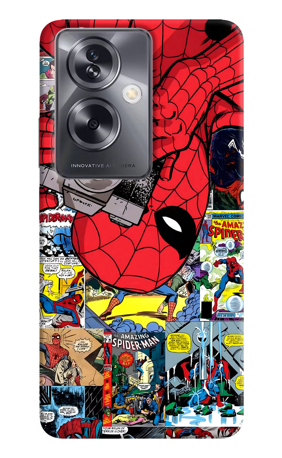 Spider Man Oppo A79 5G Back Cover, Hard case