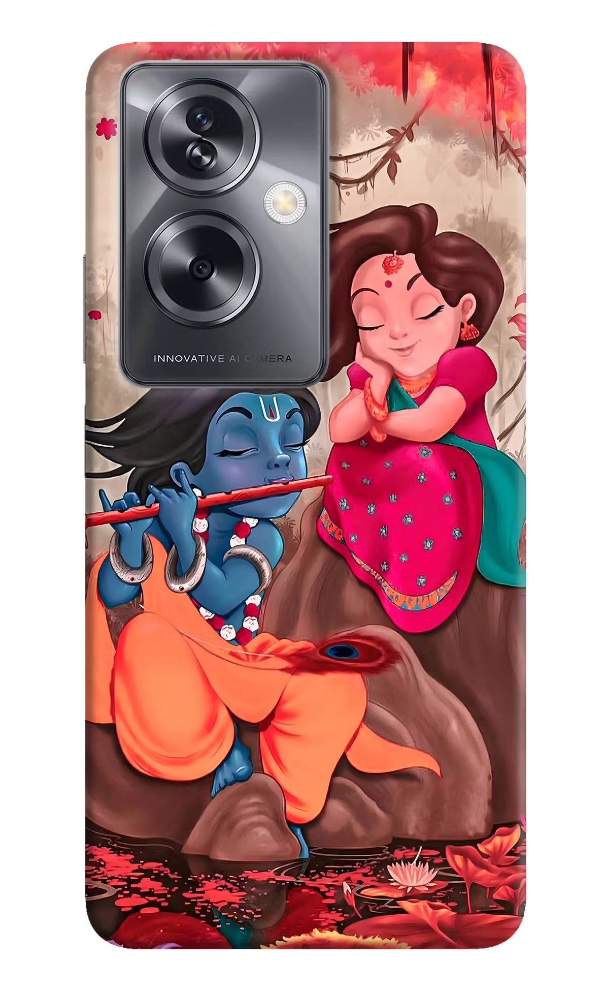 Radhe Krishna Oppo A79 5G Hard Case Back Cover by Casekaro