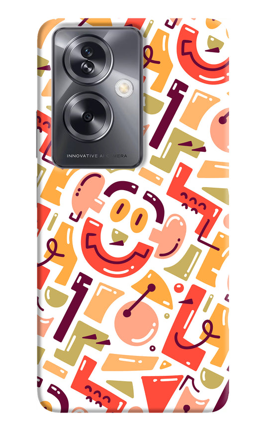 Doodle Pattern Oppo A79 5G Back Cover