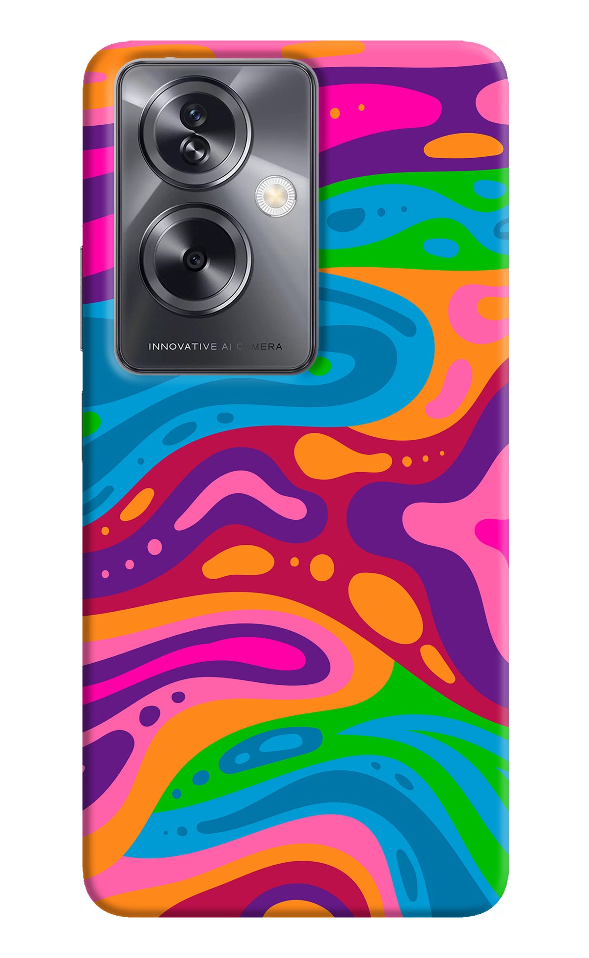 Trippy Pattern Oppo A79 5G Back Cover
