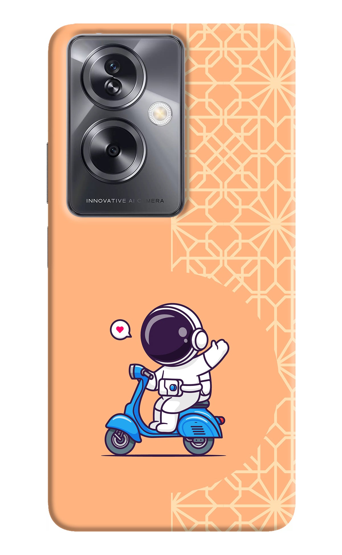 Cute Astronaut Riding Oppo A79 5G Back Cover