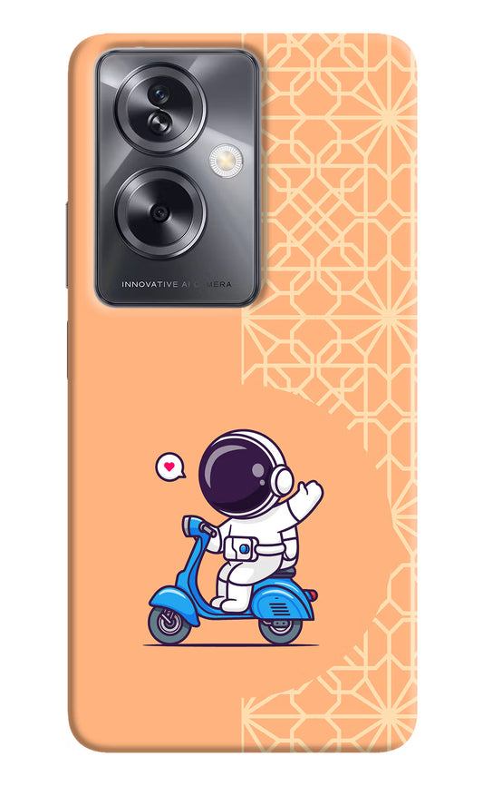Cute Astronaut Riding Oppo A79 5G Hard Case Back Cover by Casekaro