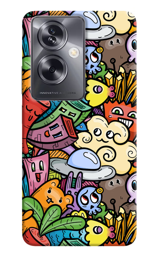 Veggie Doodle Oppo A79 5G Hard Case Back Cover by Casekaro