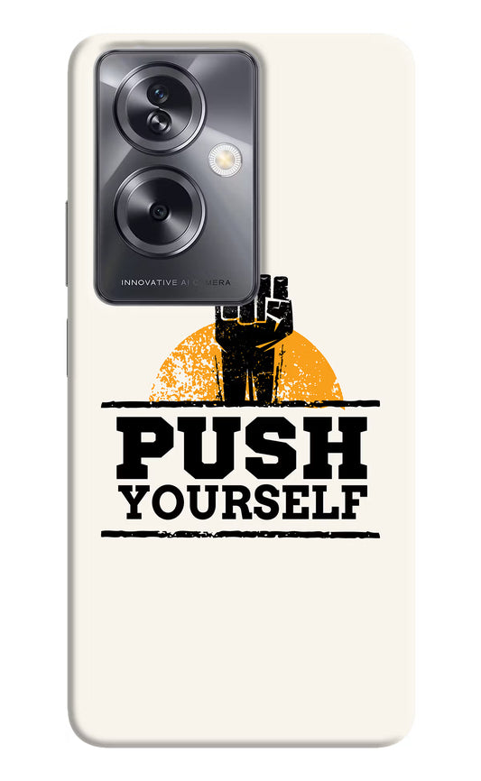 Push Yourself Oppo A79 5G Hard Case Back Cover by Casekaro