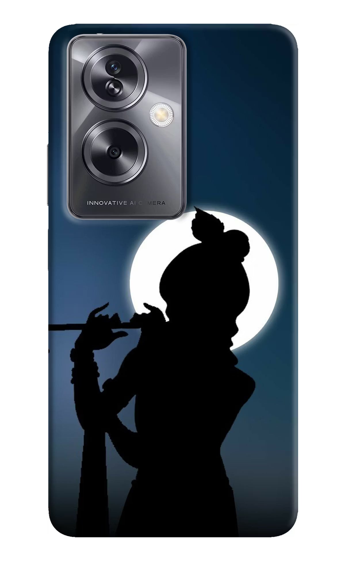 Shri Krishna Silhouette Oppo A79 5G Hard Case Back Cover by Casekaro