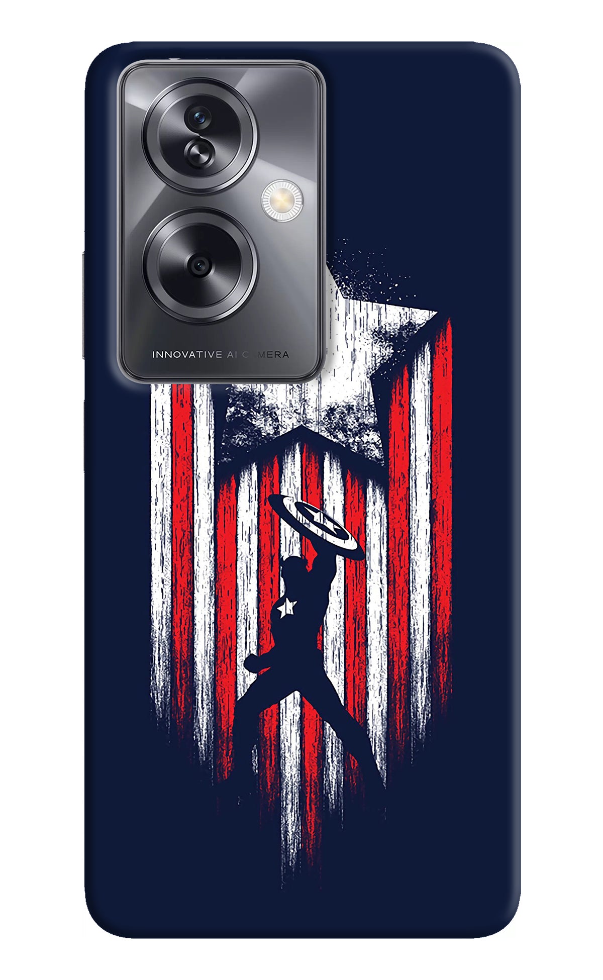 Captain America Marvel Art Oppo A79 5G Back Cover