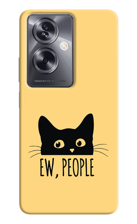 Ew People Catitude Oppo A79 5G Hard Case Back Cover by Casekaro