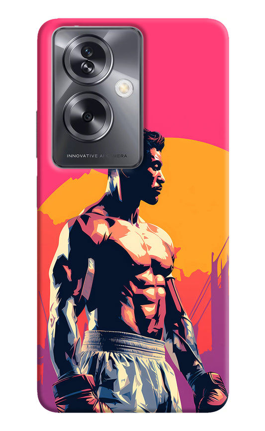 Sunset Warrior (AI Generated) Oppo A79 5G Back Cover