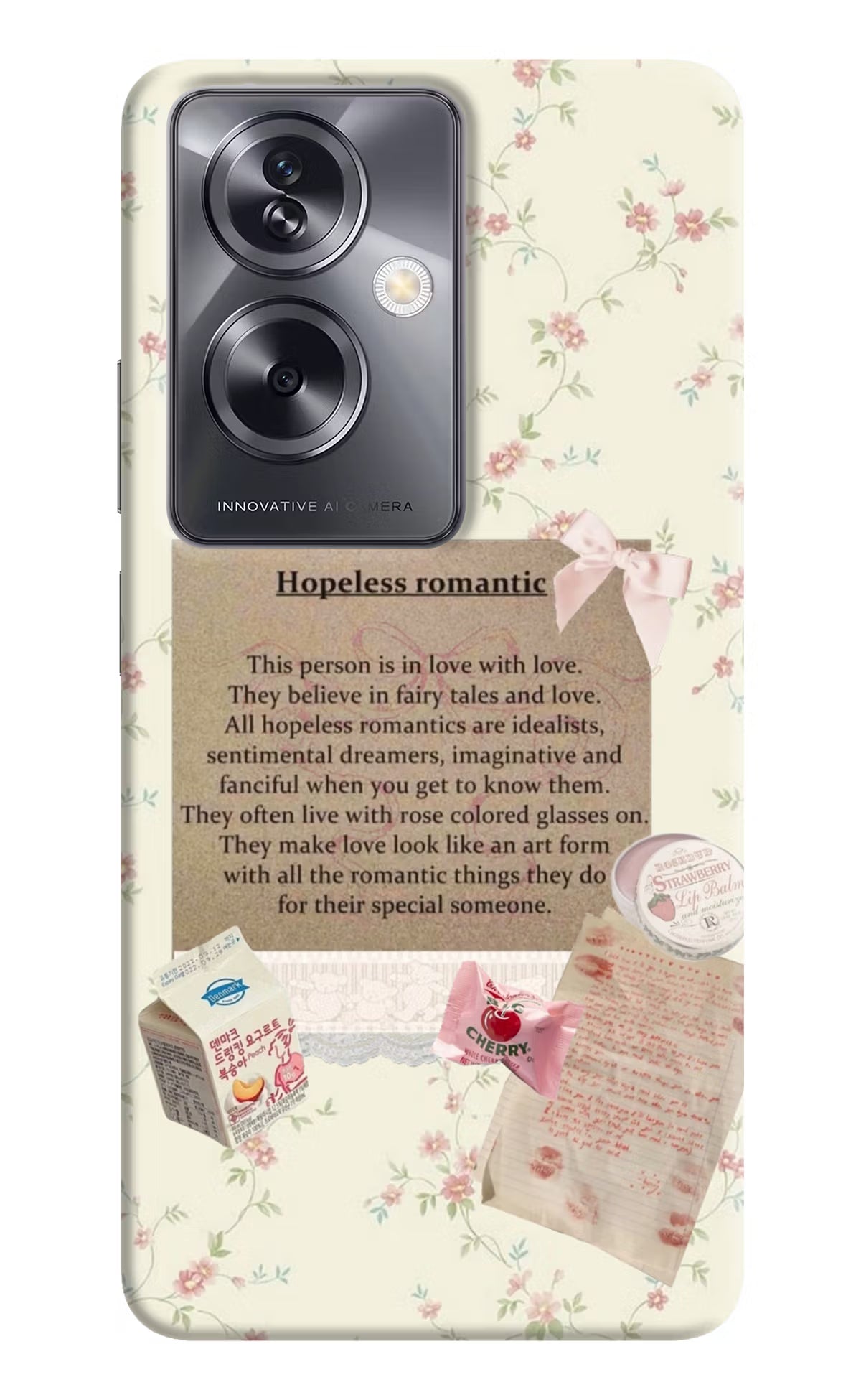 Hopeless Romantic Oppo A79 5G Hard Case Back Cover by Casekaro
