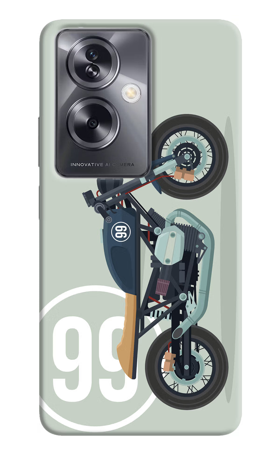 Classic Cafe Racer 99 Oppo A79 5G Back Cover, Hard case