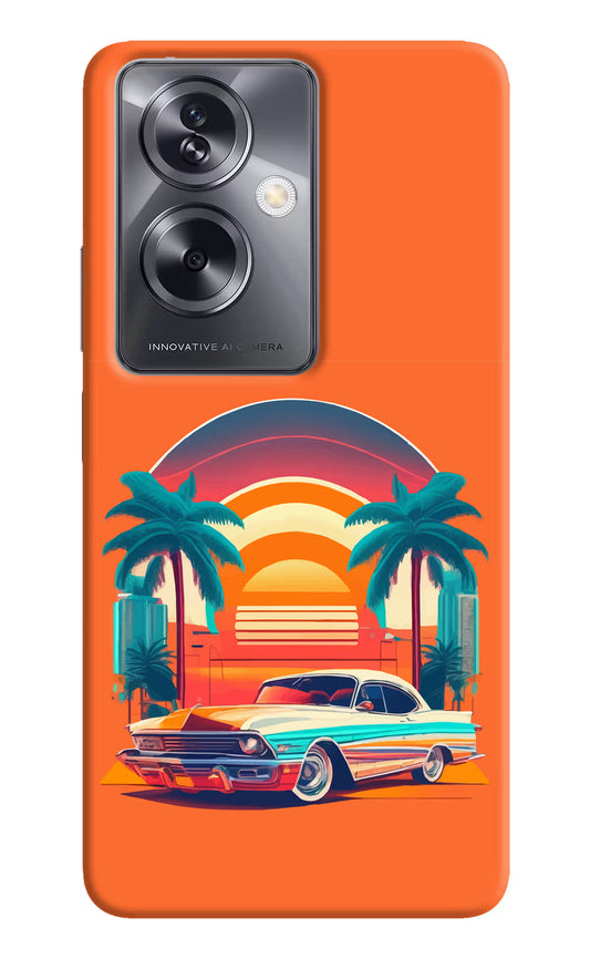 Palm Drive 80s Oppo A79 5G Hard Case Back Cover by Casekaro