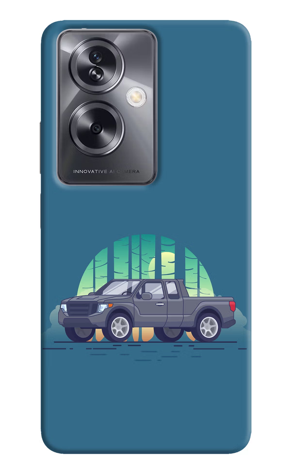 Retro Garage Vibe Oppo A79 5G Hard Case Back Cover by Casekaro