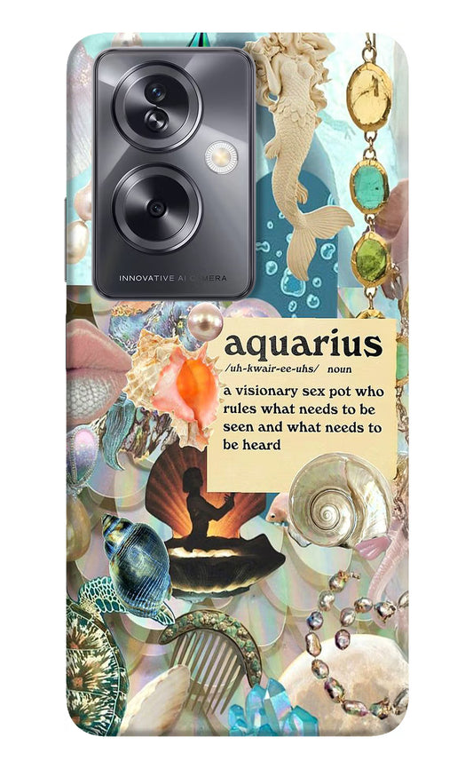 Aquarius Zodiac Oppo A79 5G Hard Case Back Cover by Casekaro