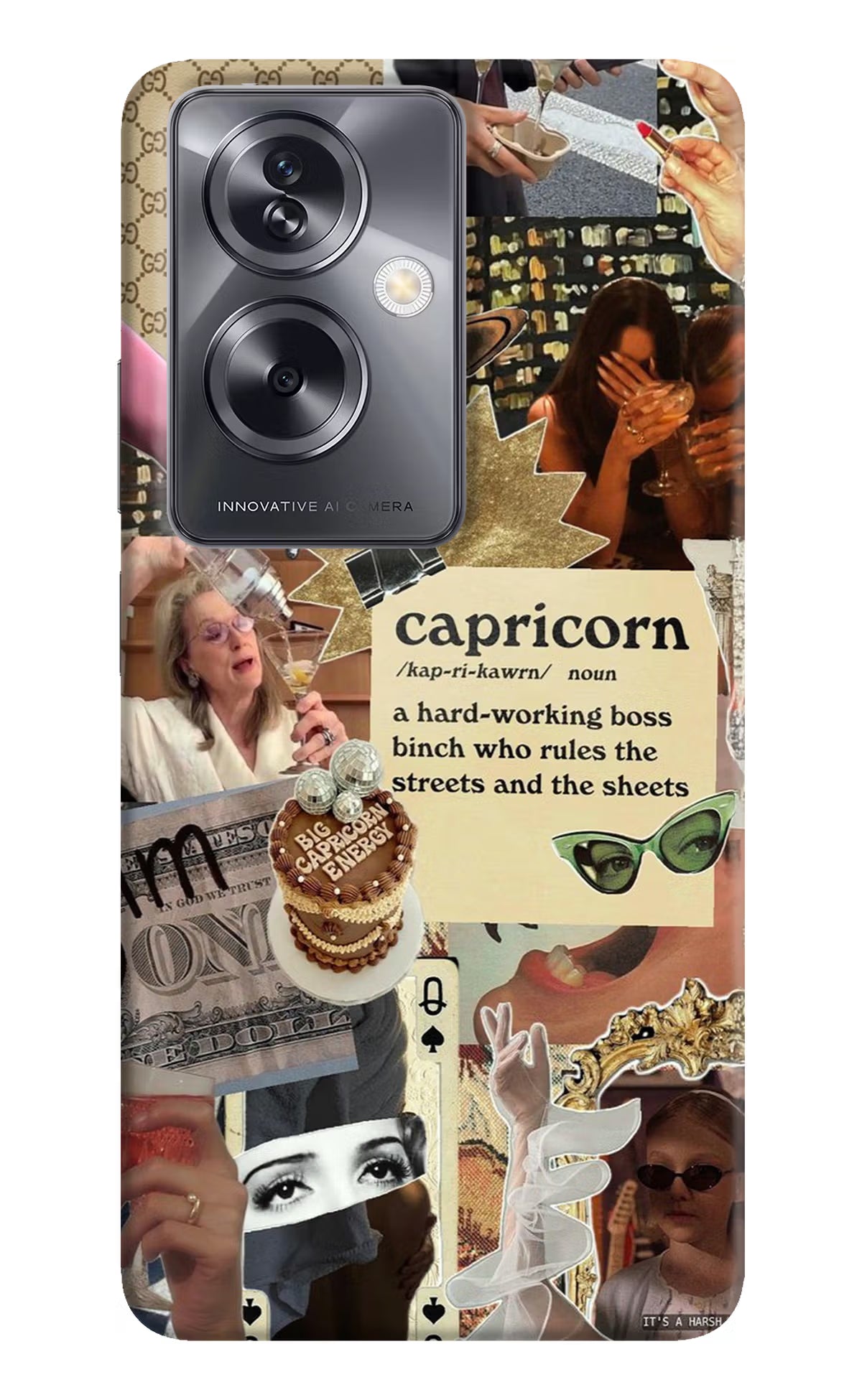 Capricorn Zodiac Oppo A79 5G Hard Case Back Cover by Casekaro