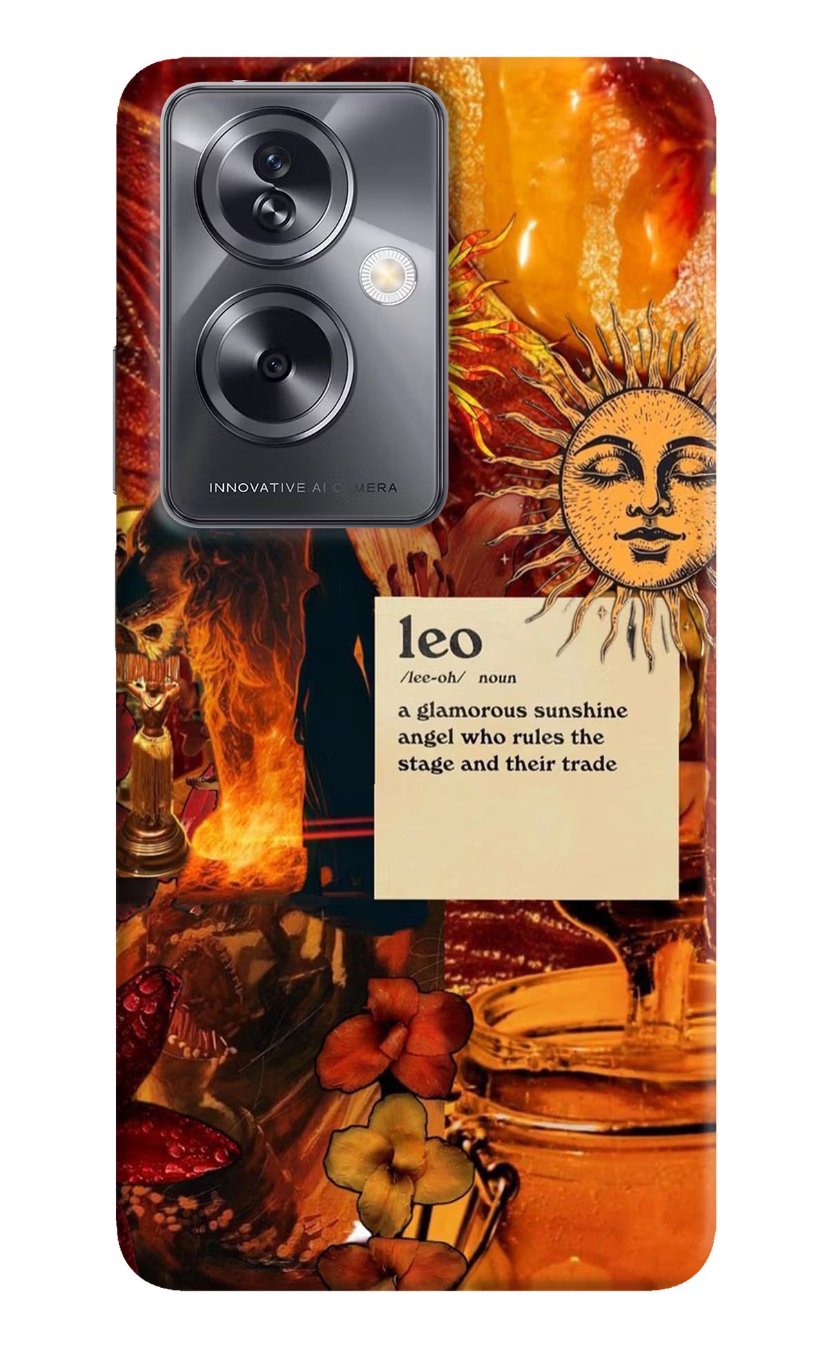 Leo Zodiac Oppo A79 5G Hard Case Back Cover by Casekaro