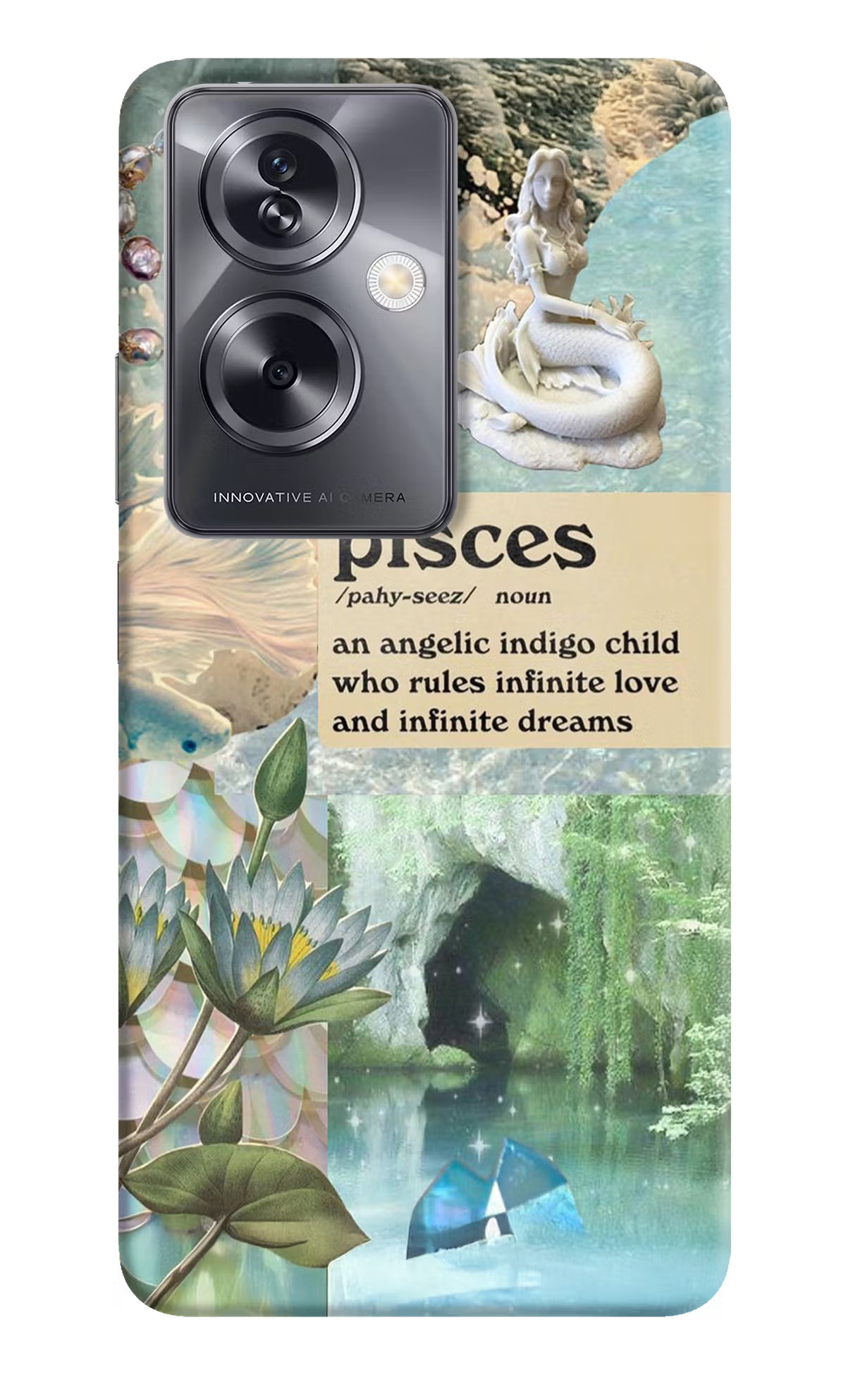 Pisces Zodiac Oppo A79 5G Hard Case Back Cover by Casekaro