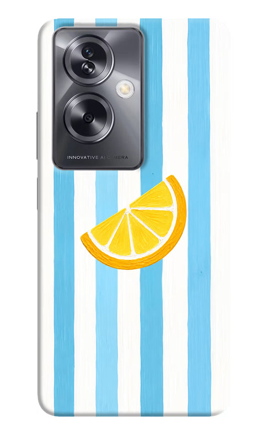 Summer Lemon Oppo A79 5G Hard Case Back Cover by Casekaro