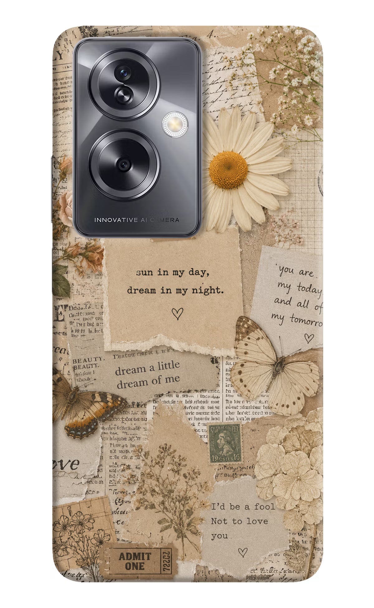 Vintage case Oppo A79 5G Back Cover