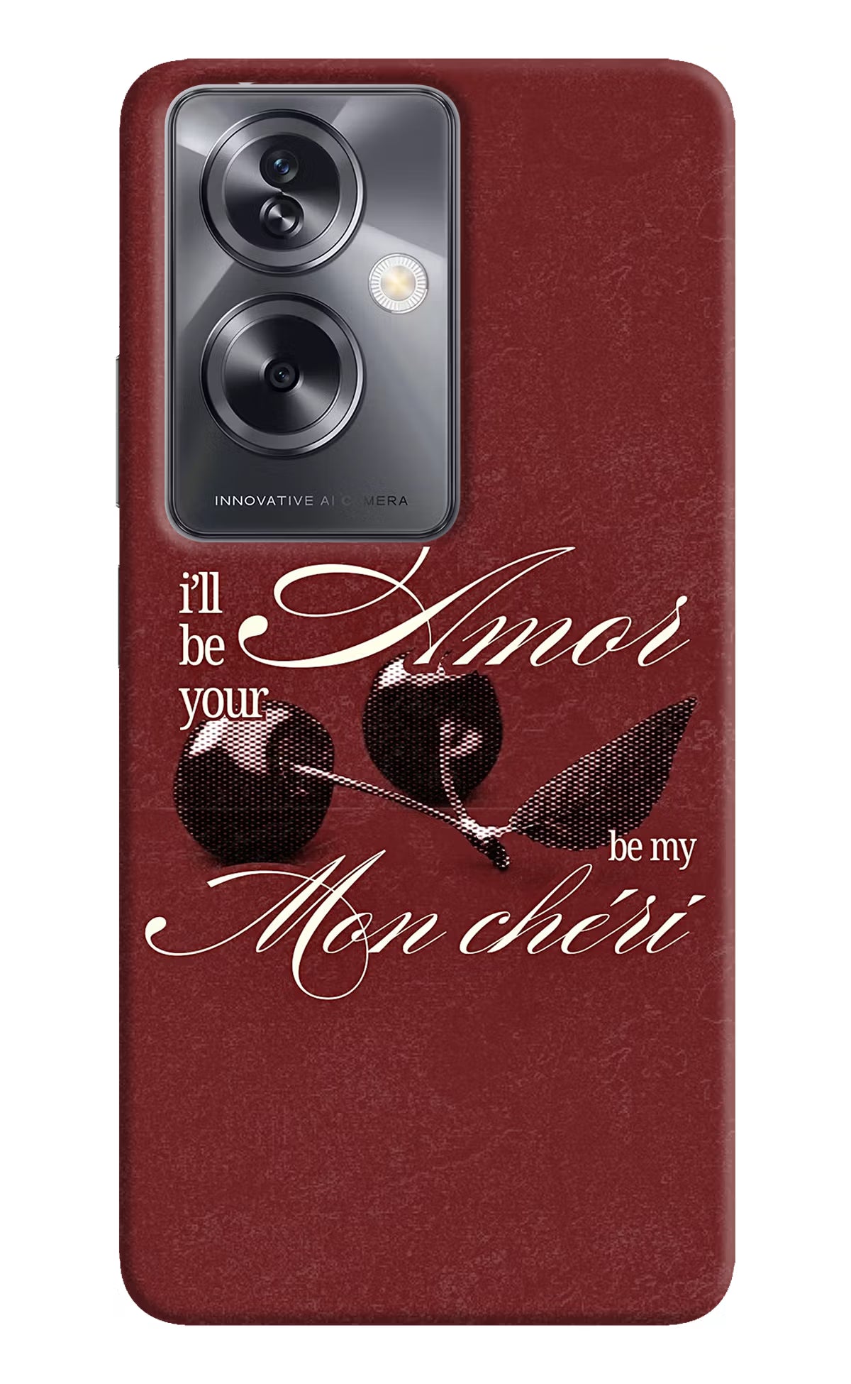 Velvet Cherry Oppo A79 5G Back Cover