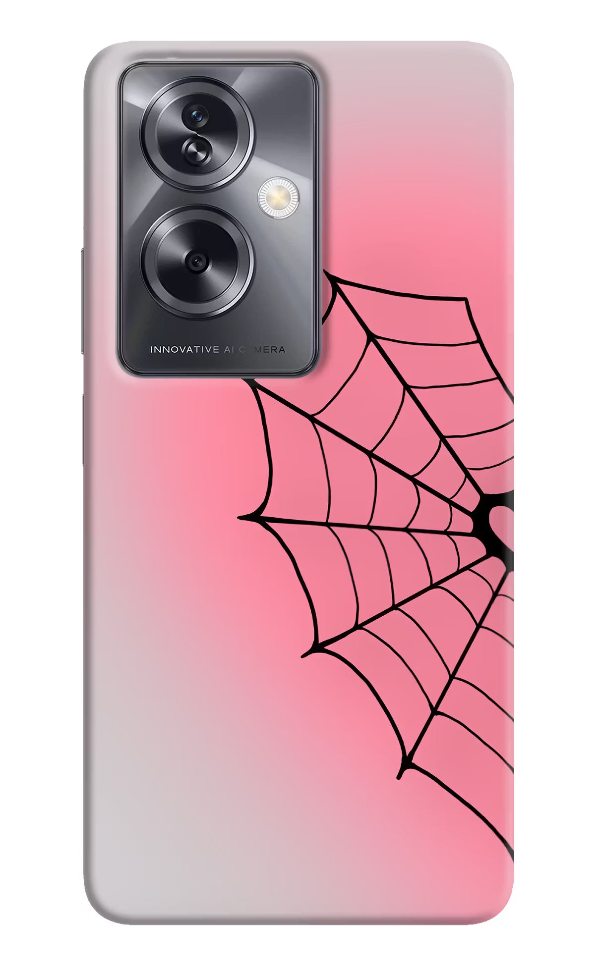 Pink Web Oppo A79 5G Back Cover