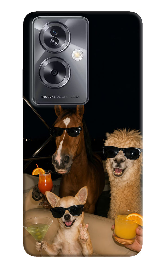 Party Squad Oppo A79 5G Hard Case Back Cover by Casekaro