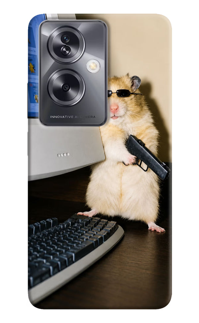 Hacker Hamster Oppo A79 5G Hard Case Back Cover by Casekaro