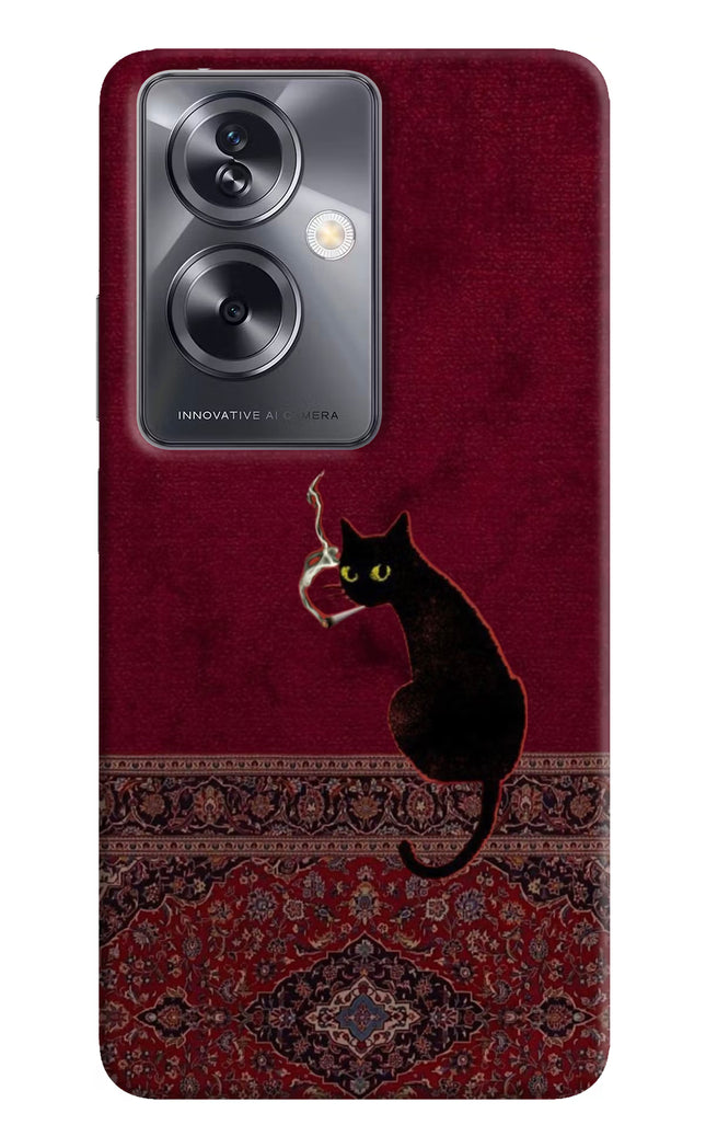 Midnight Cat Oppo A79 5G Hard Case Back Cover by Casekaro