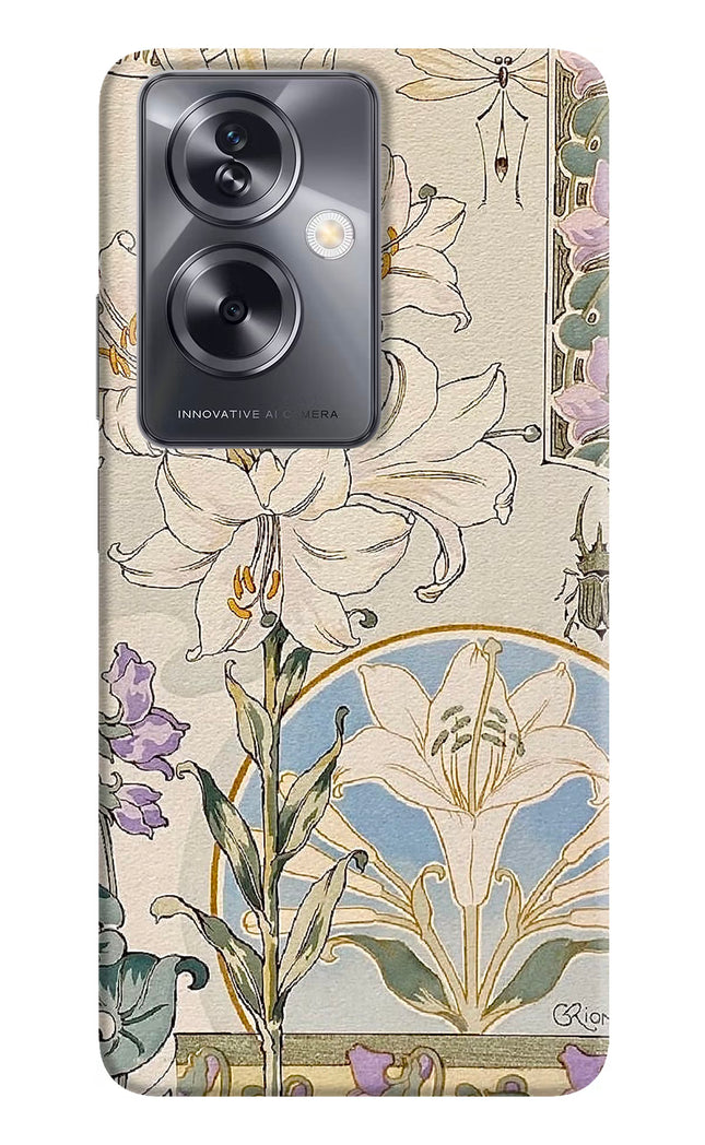 White Lily Oppo A79 5G Hard Case Back Cover by Casekaro