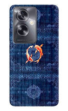 Koi Blue Oppo A79 5G Back Cover