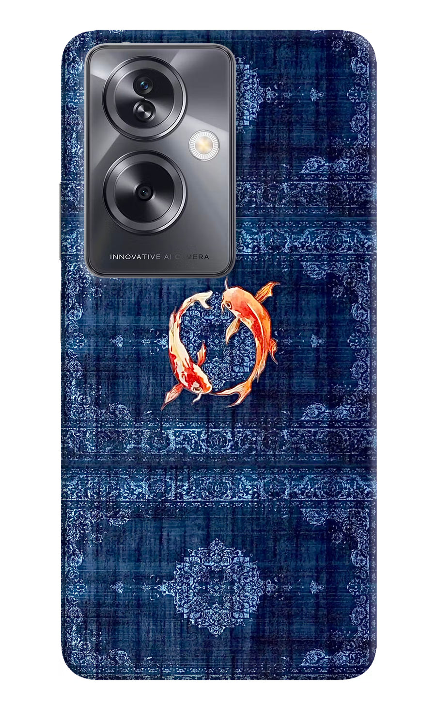 Koi Blue Oppo A79 5G Back Cover, Hard case