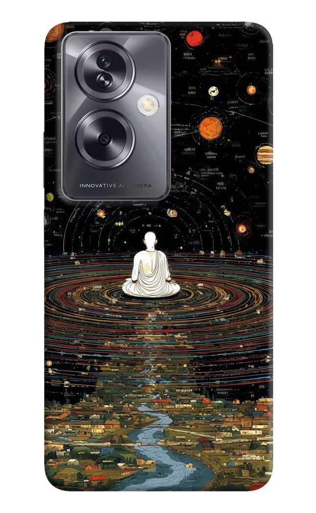 Space Monk Oppo A79 5G Hard Case Back Cover by Casekaro