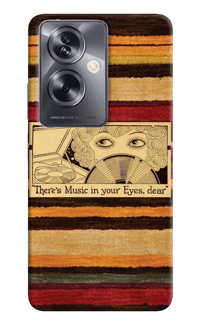 Vinyl Stripes Oppo A79 5G Hard Case Back Cover by Casekaro