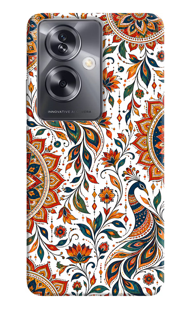 White Mayura Oppo A79 5G Hard Case Back Cover by Casekaro