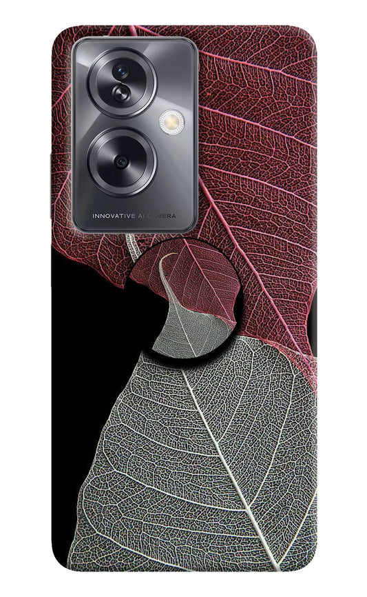 Leaf Pattern Oppo A79 5G Pop Case by Casekaro