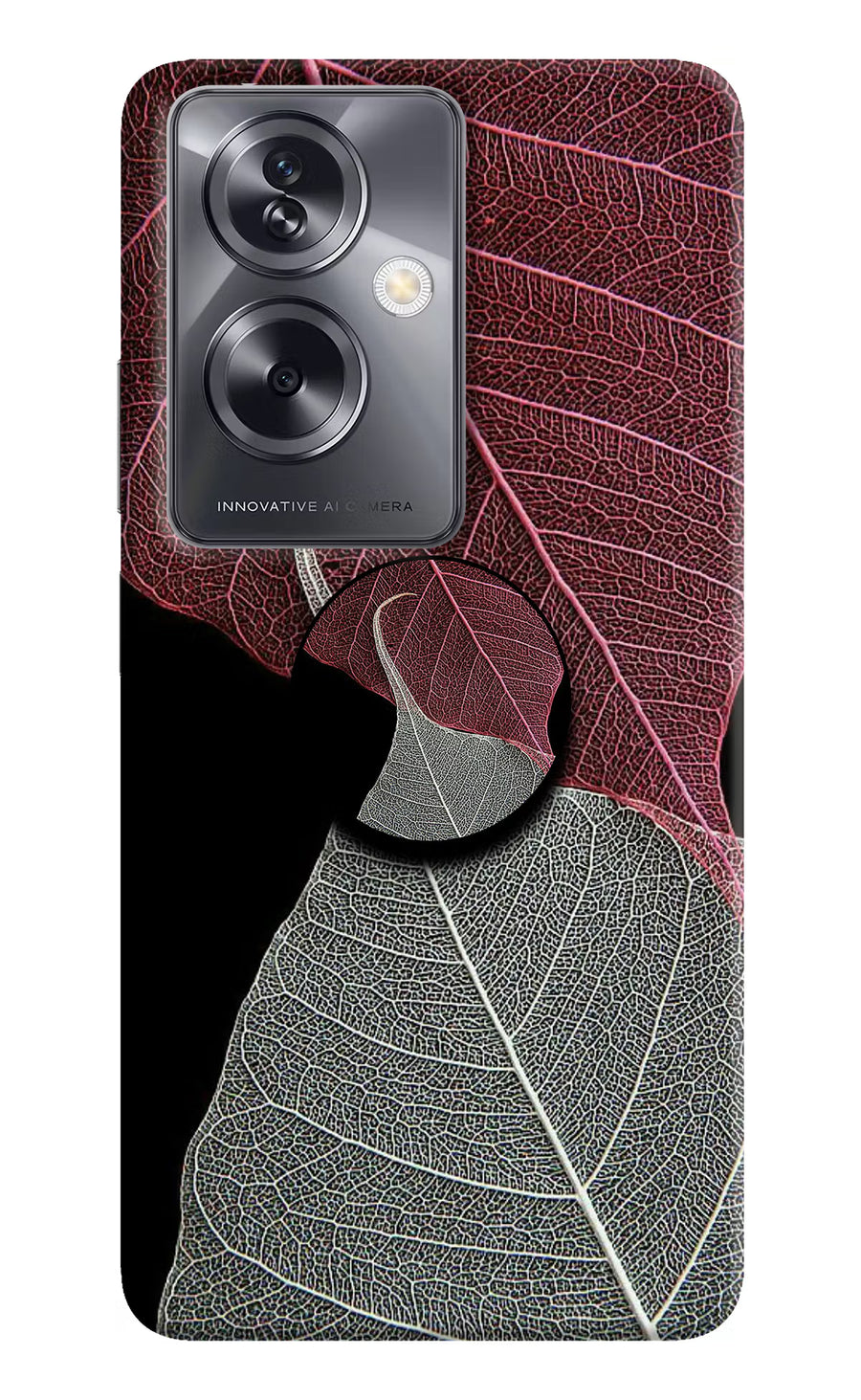 Leaf Pattern Oppo A79 5G Pop Case, Hard case