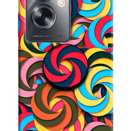 Spiral Pattern Oppo A79 5G Pop Case by Casekaro