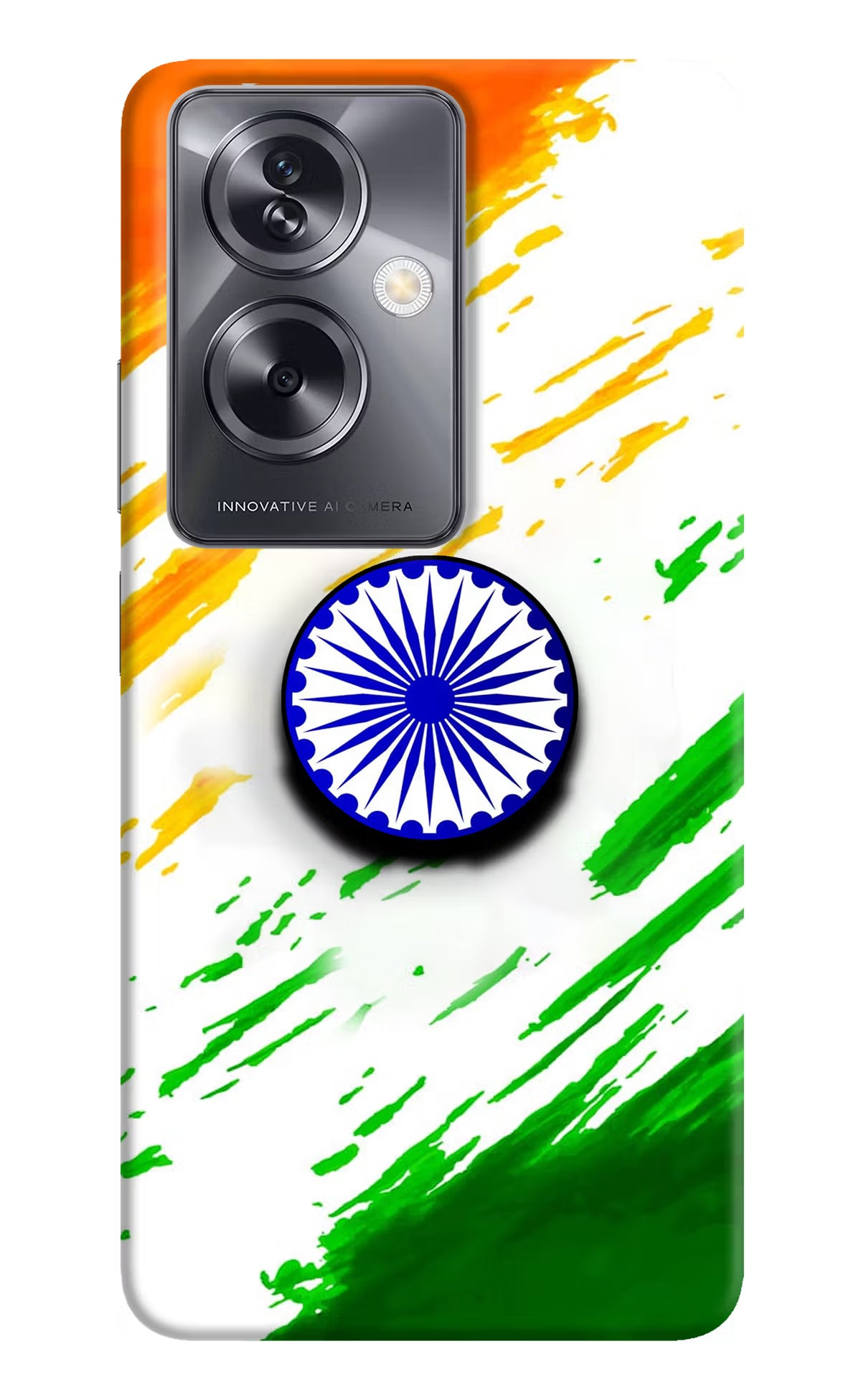 Indian Flag Ashoka Chakra Oppo A79 5G Pop Case by Casekaro