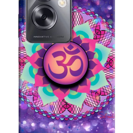 Om Purple Oppo A79 5G Pop Case by Casekaro