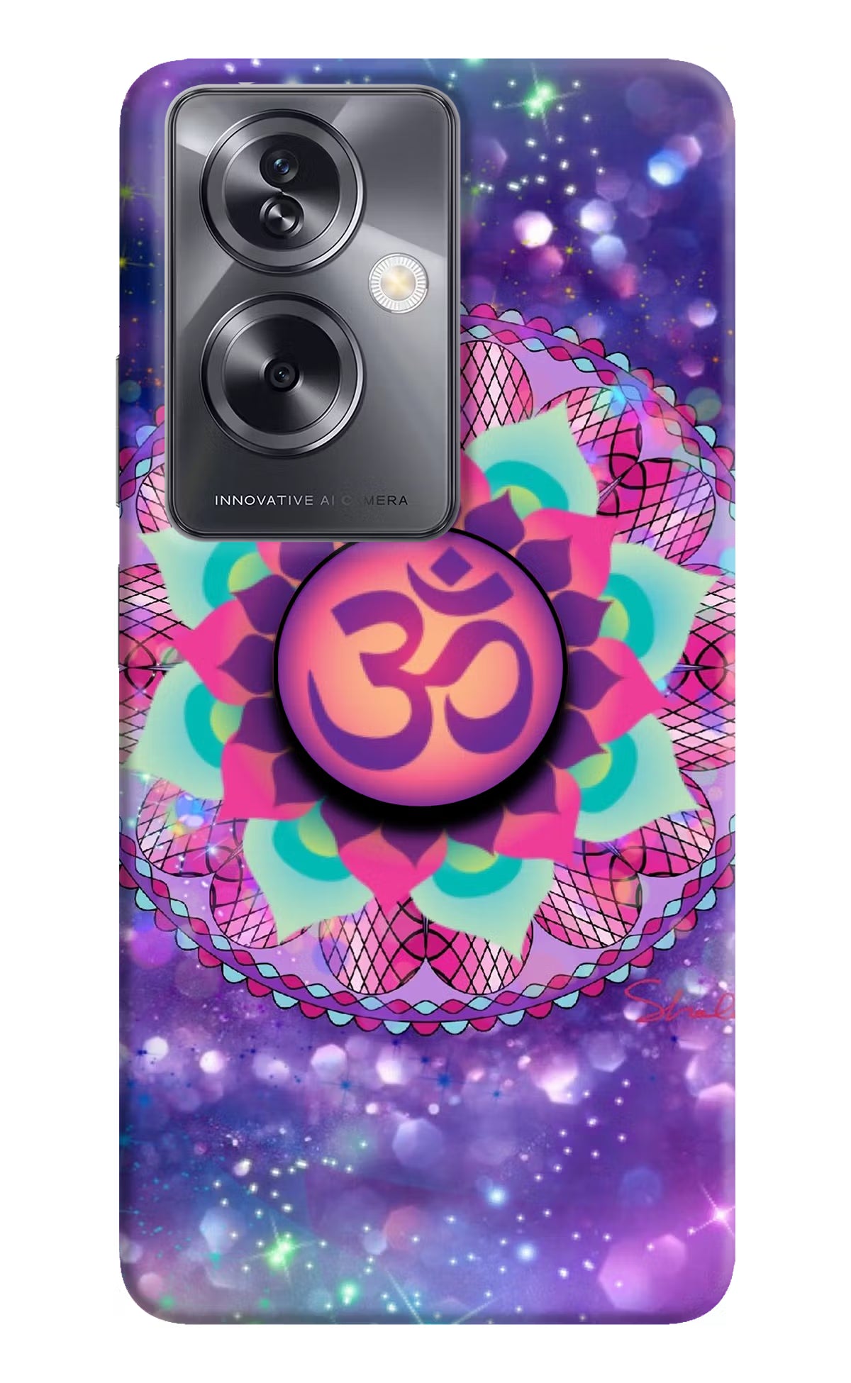 Om Purple Oppo A79 5G Pop Case by Casekaro
