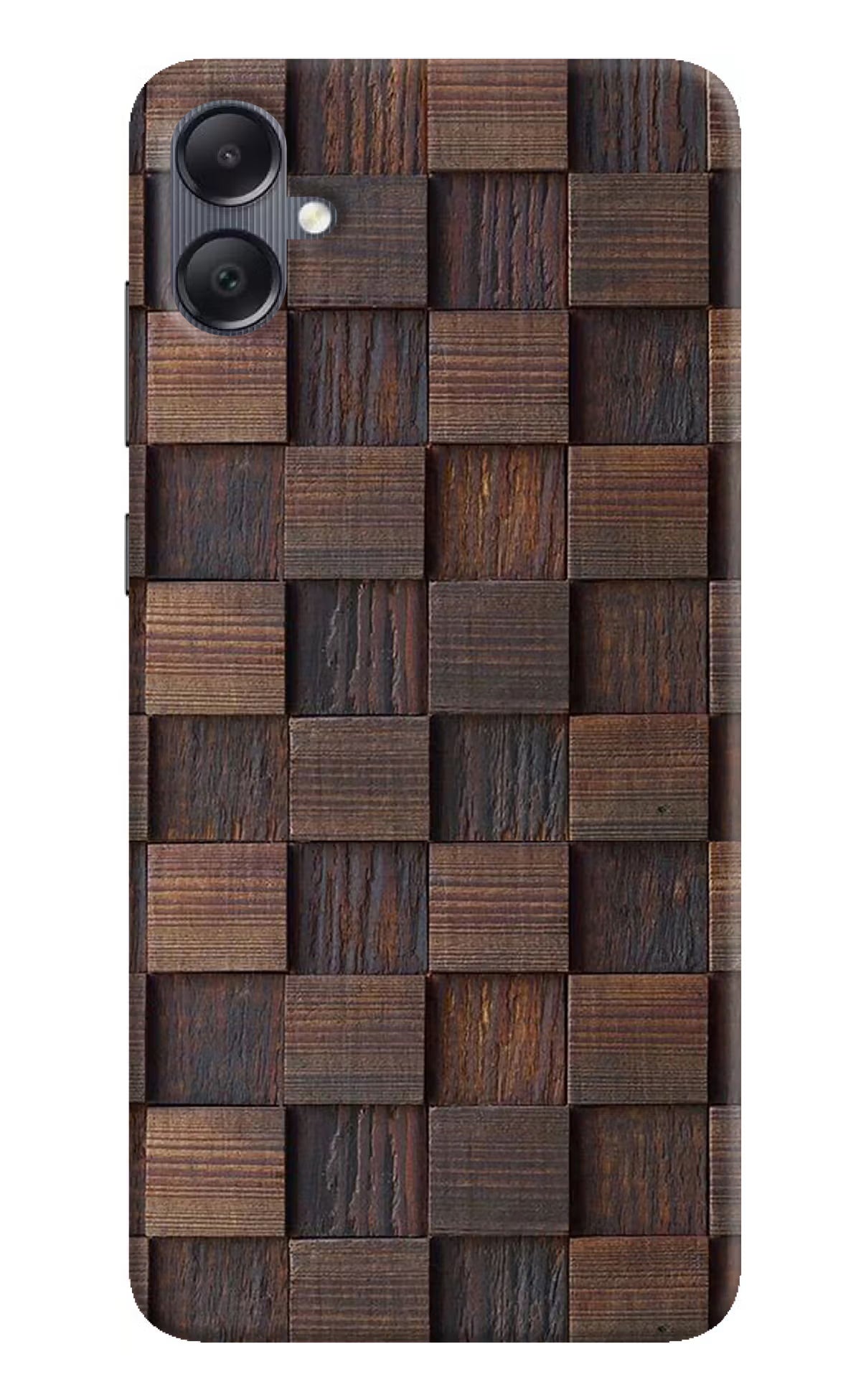 Wooden Cube Design Samsung A05 Hard Case Back Cover by Casekaro