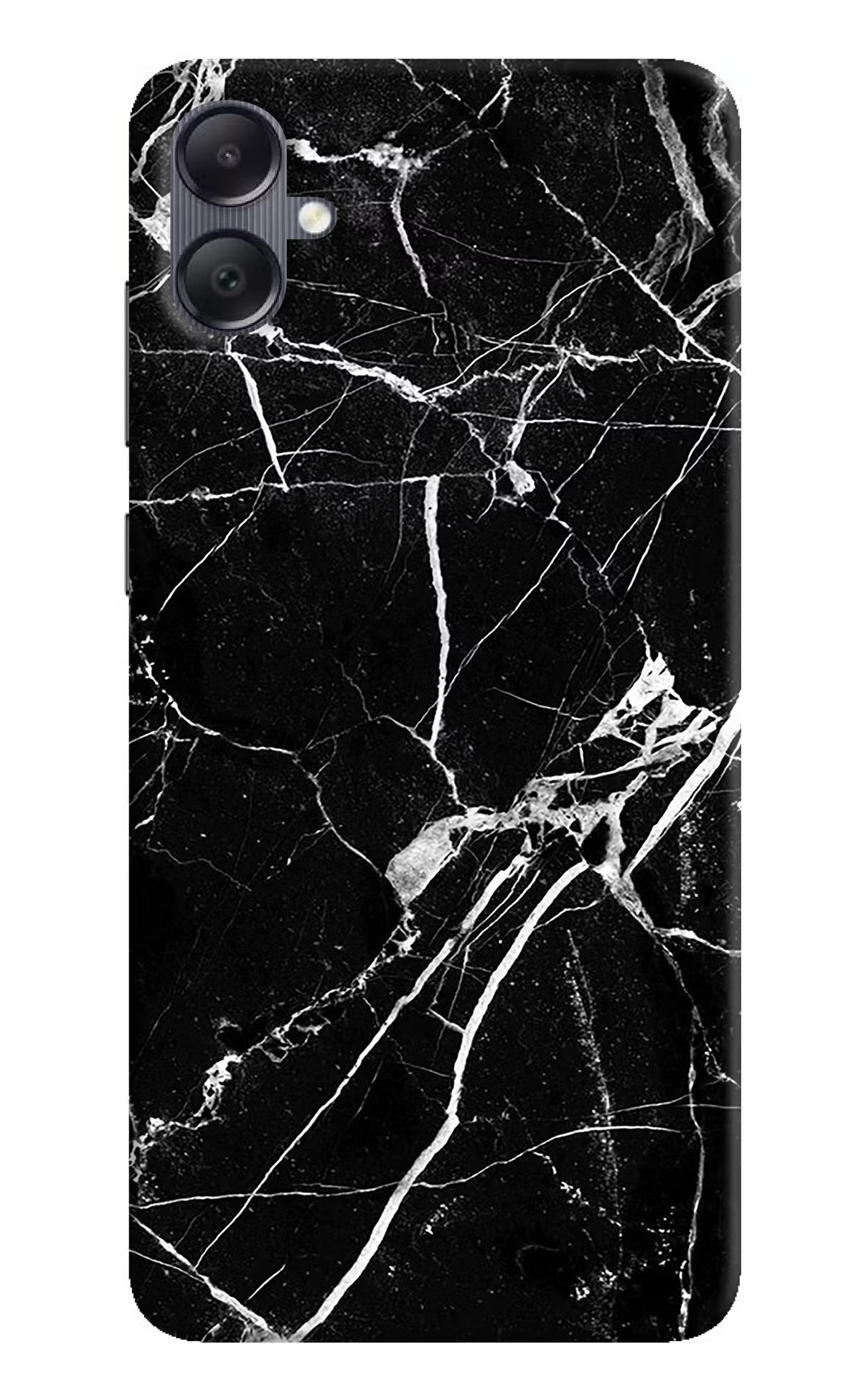 Black Marble Pattern Samsung A05 Hard Case Back Cover by Casekaro