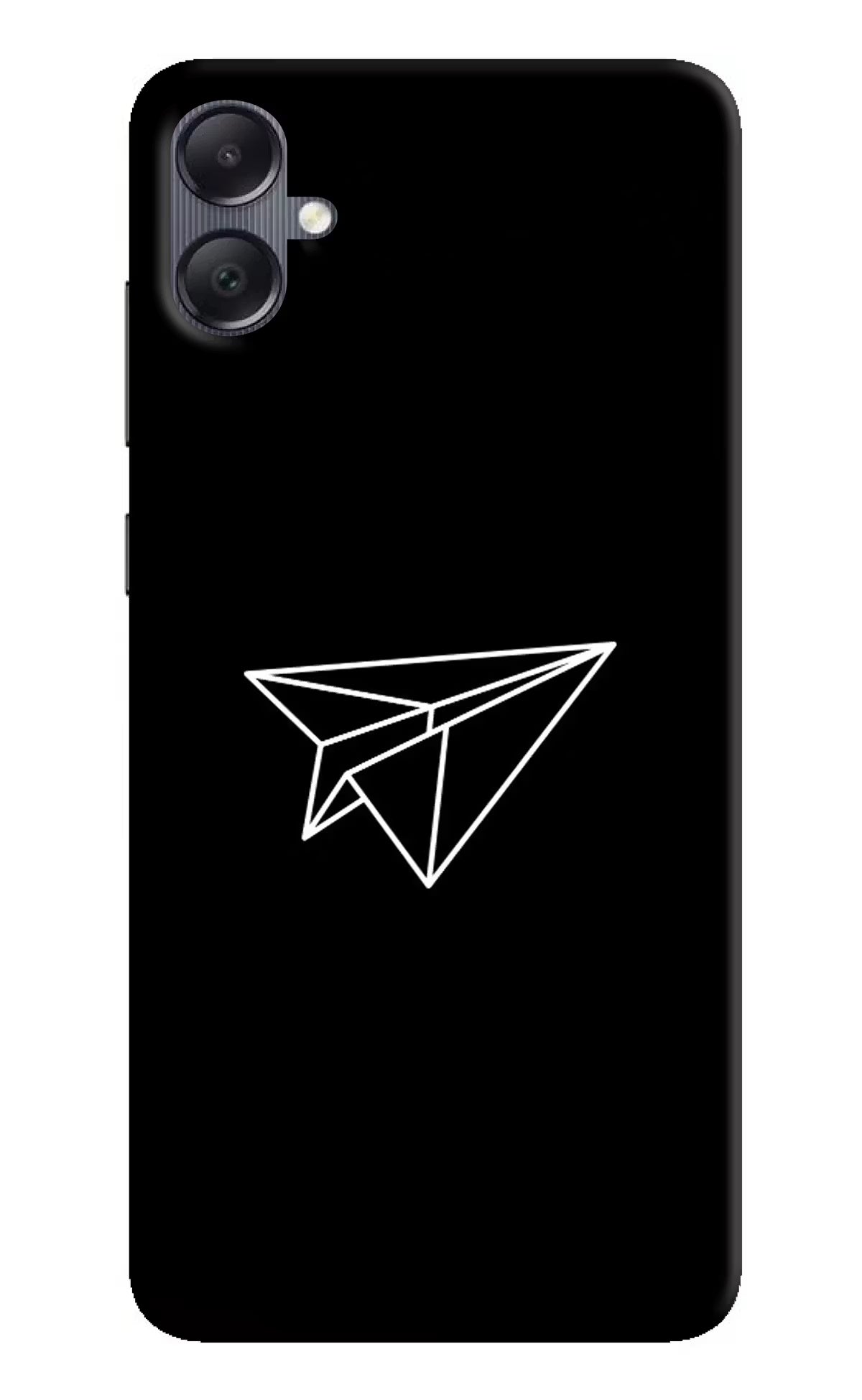 Paper Plane White Samsung A05 Hard Case Back Cover by Casekaro