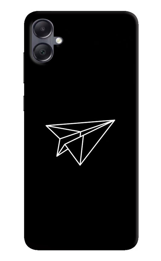Paper Plane White Samsung A05 Hard Case Back Cover by Casekaro