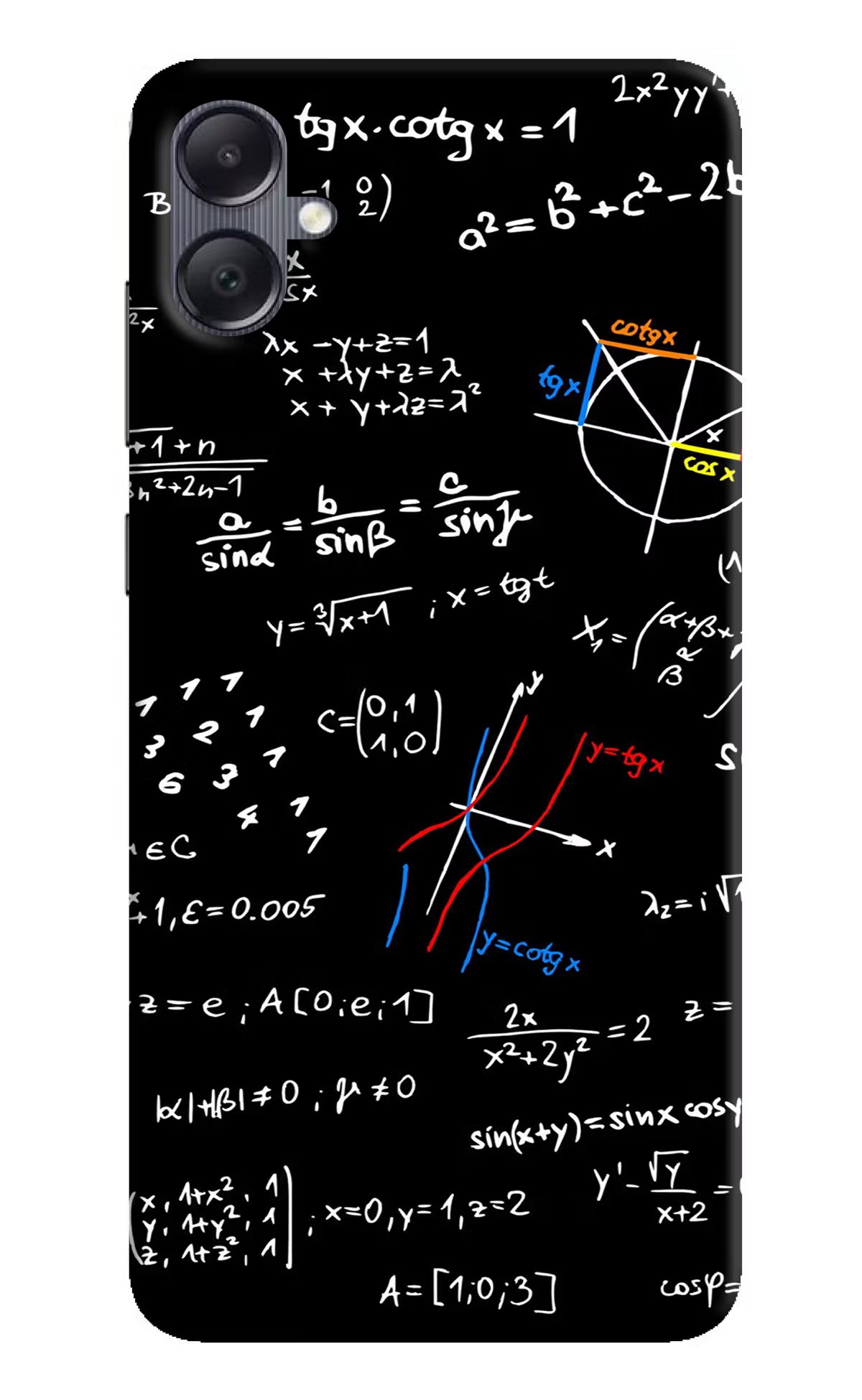 Mathematics Formula Samsung A05 Hard Case Back Cover by Casekaro