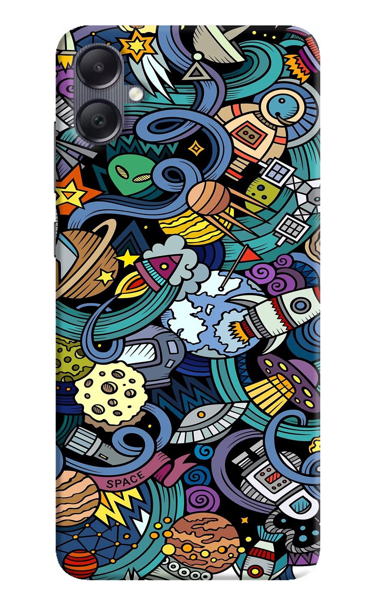 Space Abstract Samsung A05 Hard Case Back Cover by Casekaro