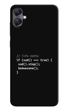 Life Motto Code Samsung A05 Hard Case Back Cover by Casekaro