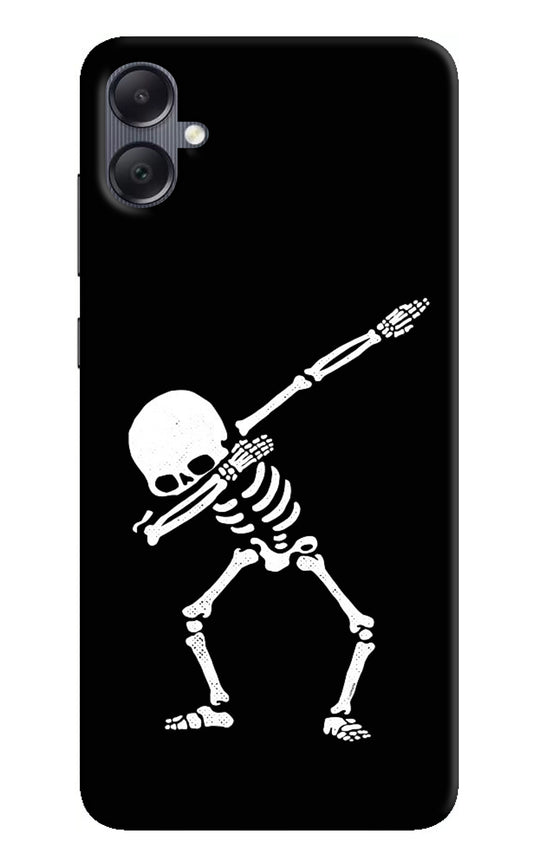Dabbing Skeleton Art Samsung A05 Back Cover